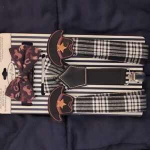 RISING STAR Infant/Toddler Adjustable Bowtie & Suspender Set